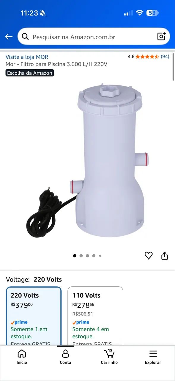 Filtro para piscina 