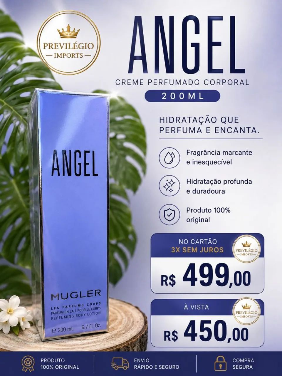 Creme perfumado corporal ANGEL 