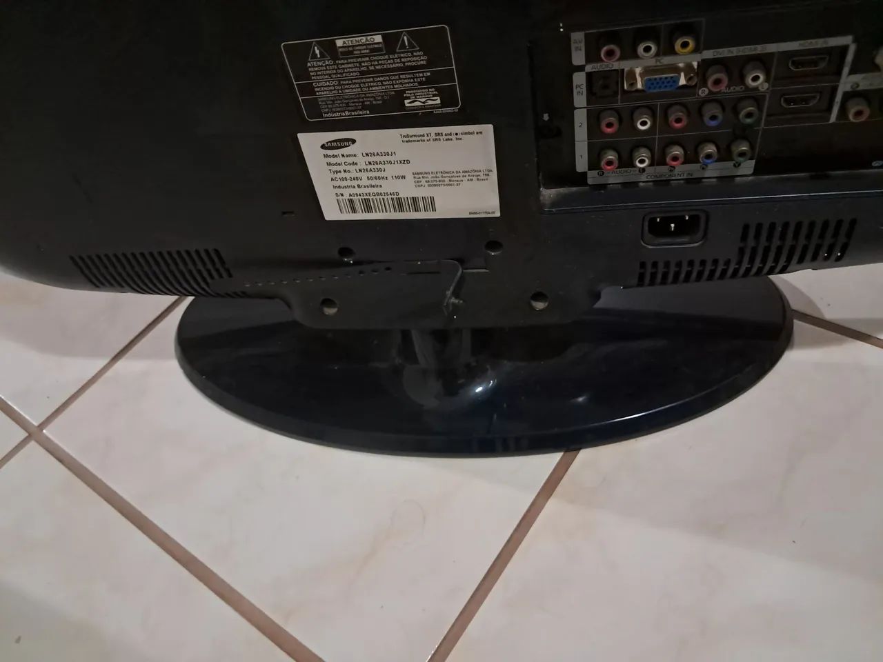 Tv Samsung 26" LCD (Com Base) - Perfeito Funcionamento