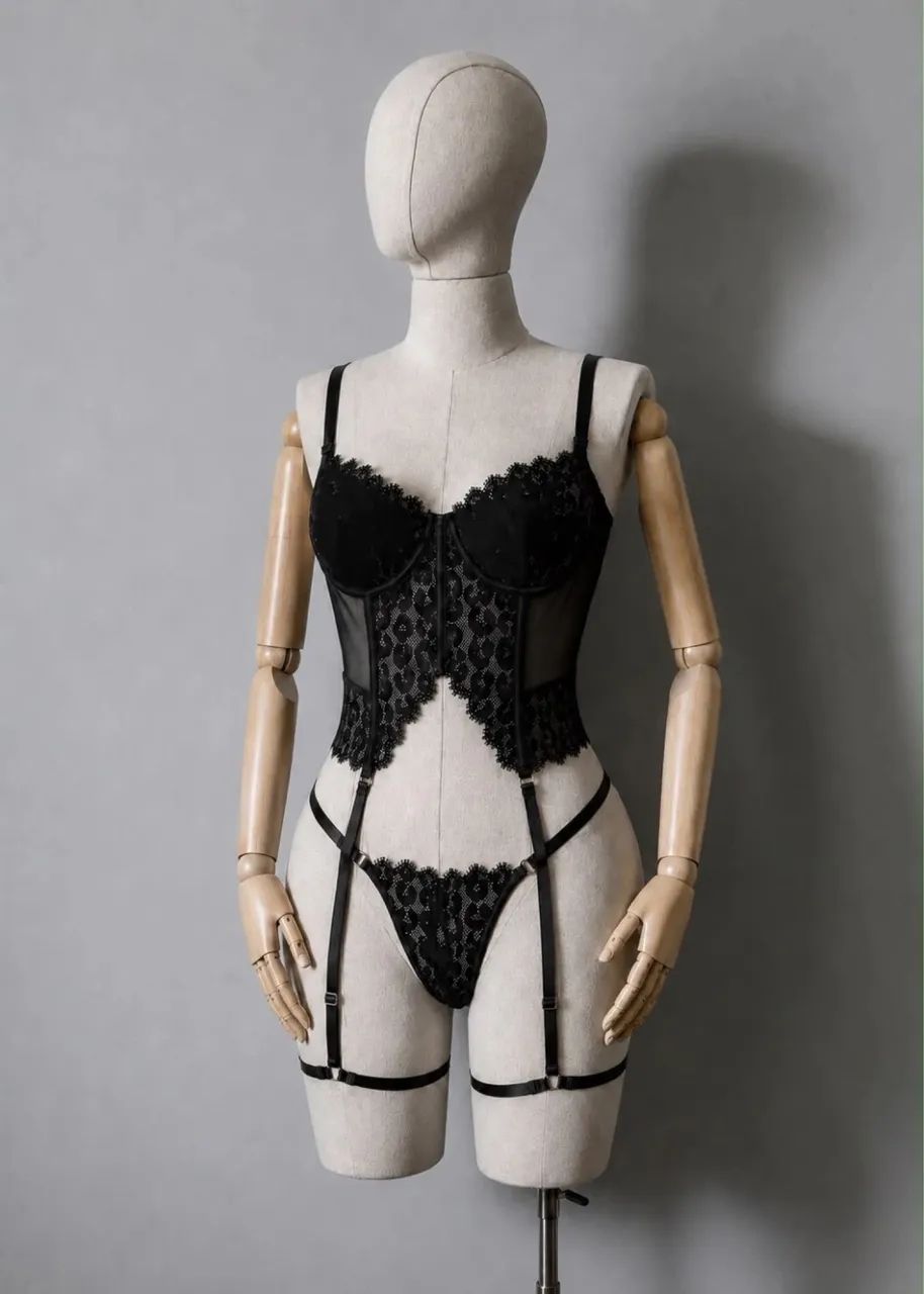CONJUNTO DE LINGERIE TAMANHO P - Foto 2