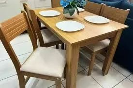 Mesa de Jantar Palace com Cadeiras Brisa Grafite (Com consulte cores) - Foto 5
