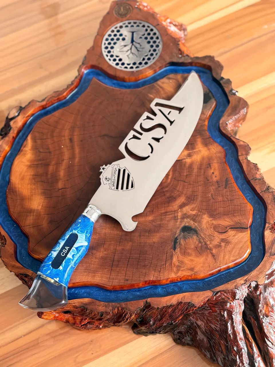 Faca artesanal de churrasco/picanheira - CSA - 10? 