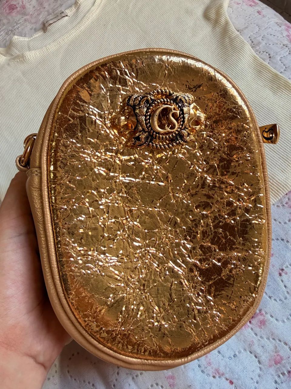 Bolsa Carmen Steffens Dourada