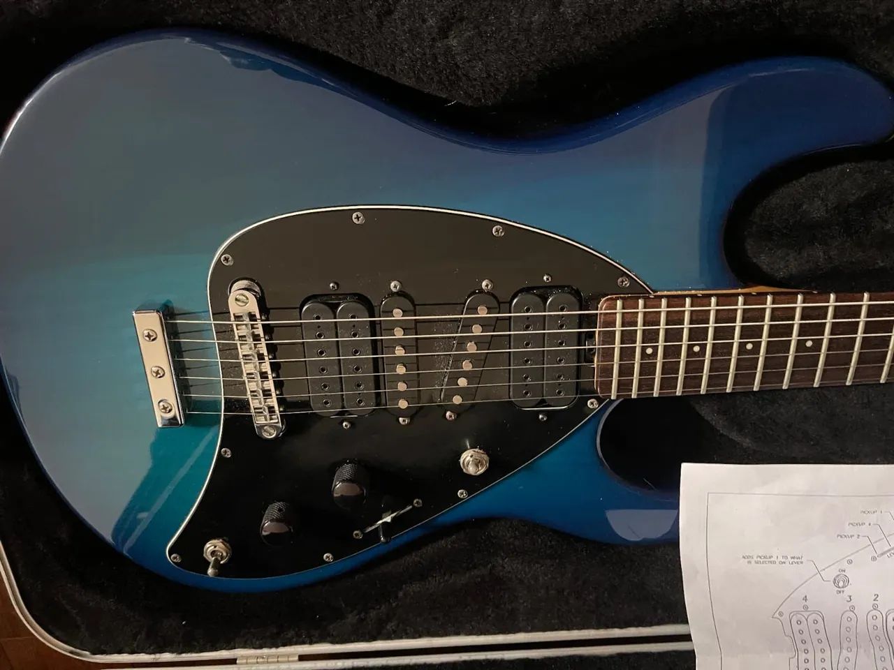 MUSICMAN Steve Morse 1993年製 Guitarra Musicman Steve Morse Blue - Instrumentos musicais - Asa