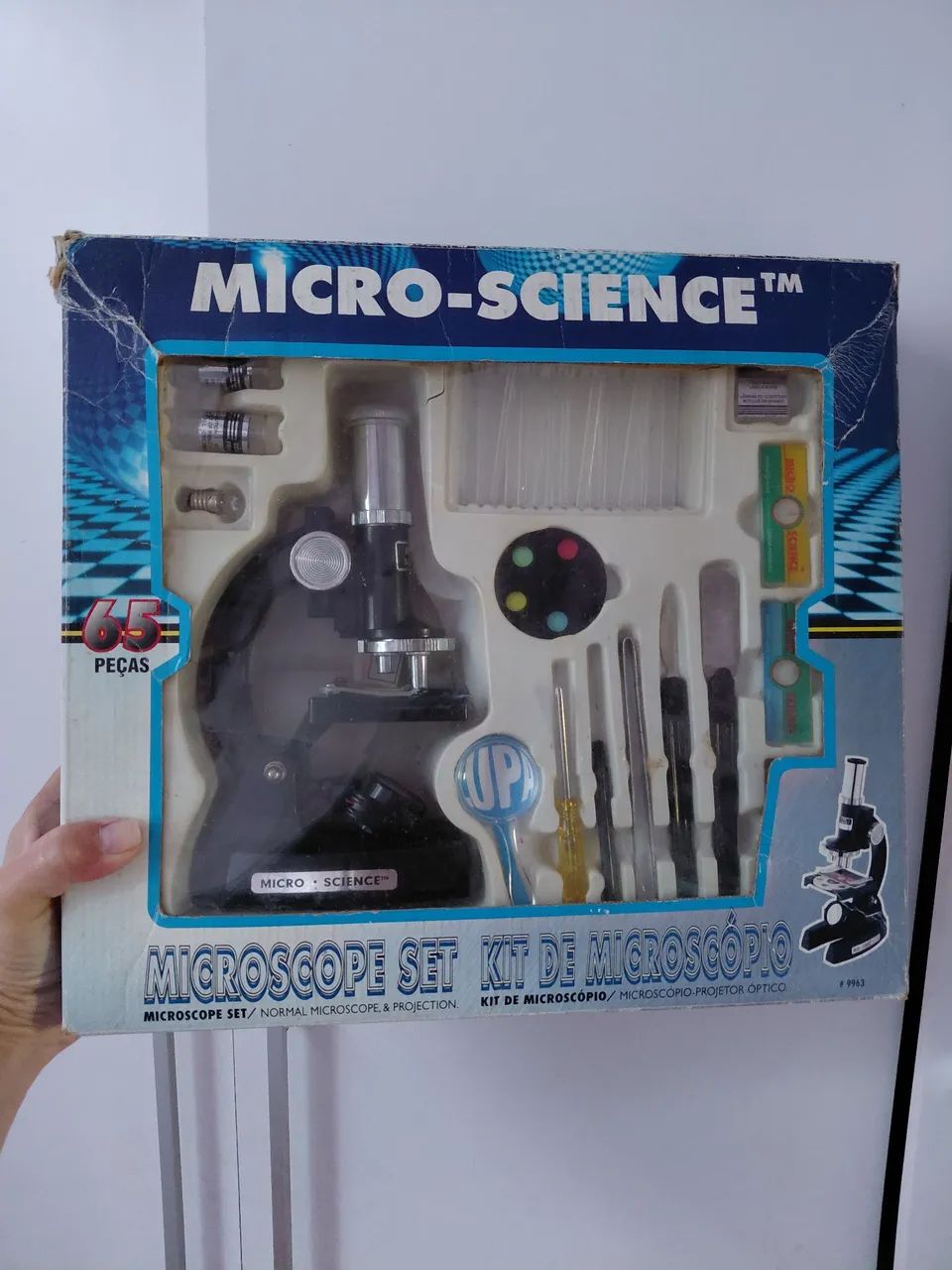 Microscópio Micro Science anos 80