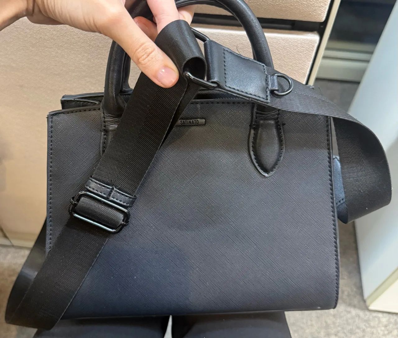Bolsa Santinato - Preta - Foto 4