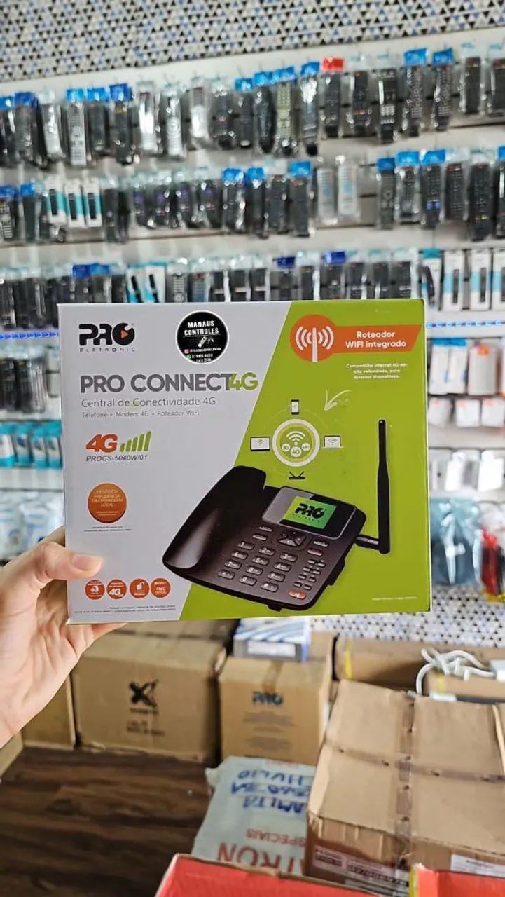 Telefone+ modem 4G+ roteador wi-fi integrado 