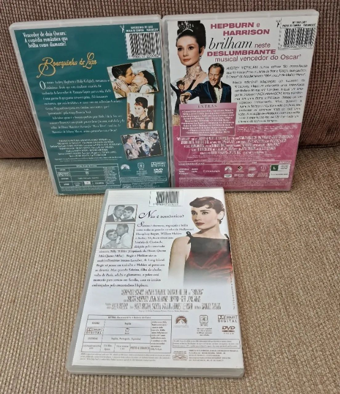 3 DVDs Audrey Hepburn originais em ótimo estado - Foto 2
