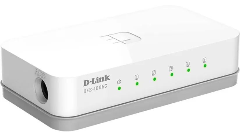 Switch D-Link DES-1005C 5 Portas LAN 10/100Mbps 1GB/s Branco - Foto 2