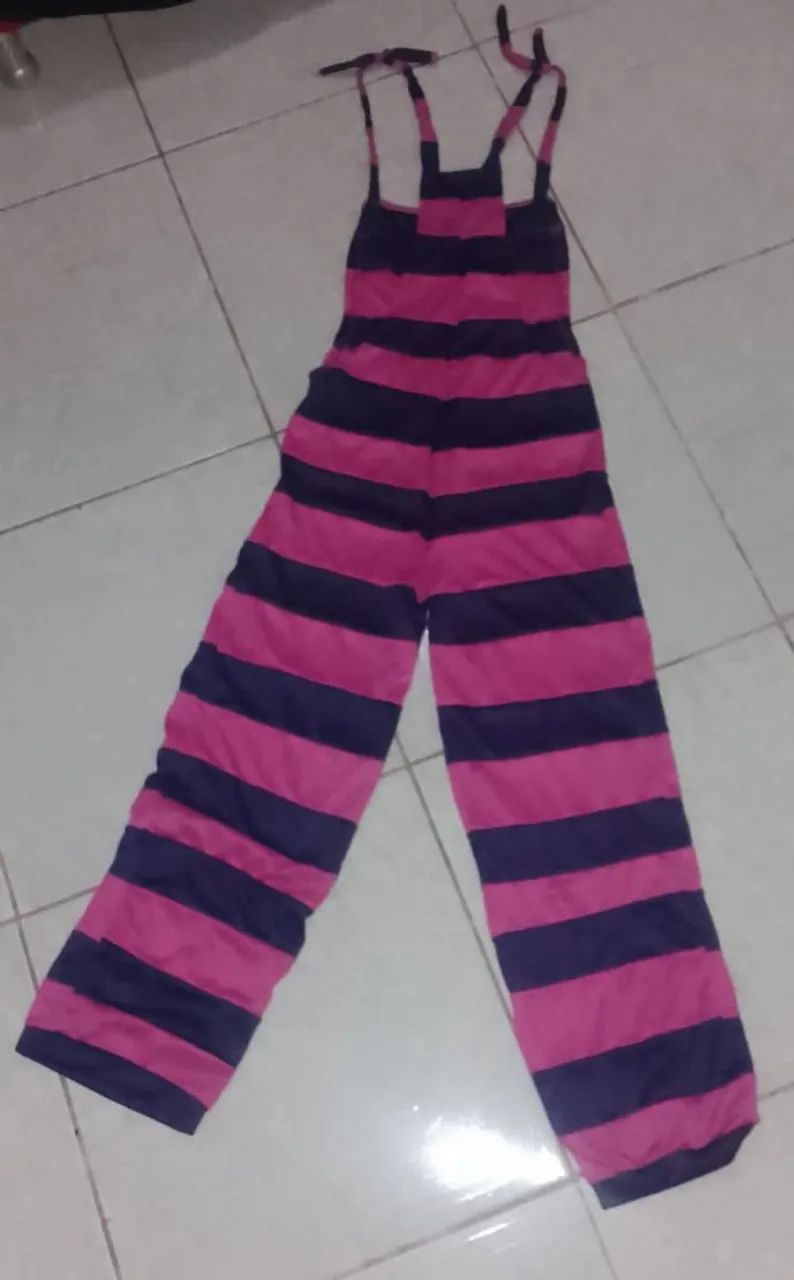 Macacão gato cheshire rosa e roxo - Foto 2
