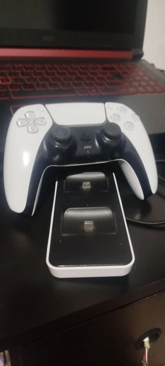 Controle DualSense PS5 Hall Effect + Base Carregadora - Foto 2