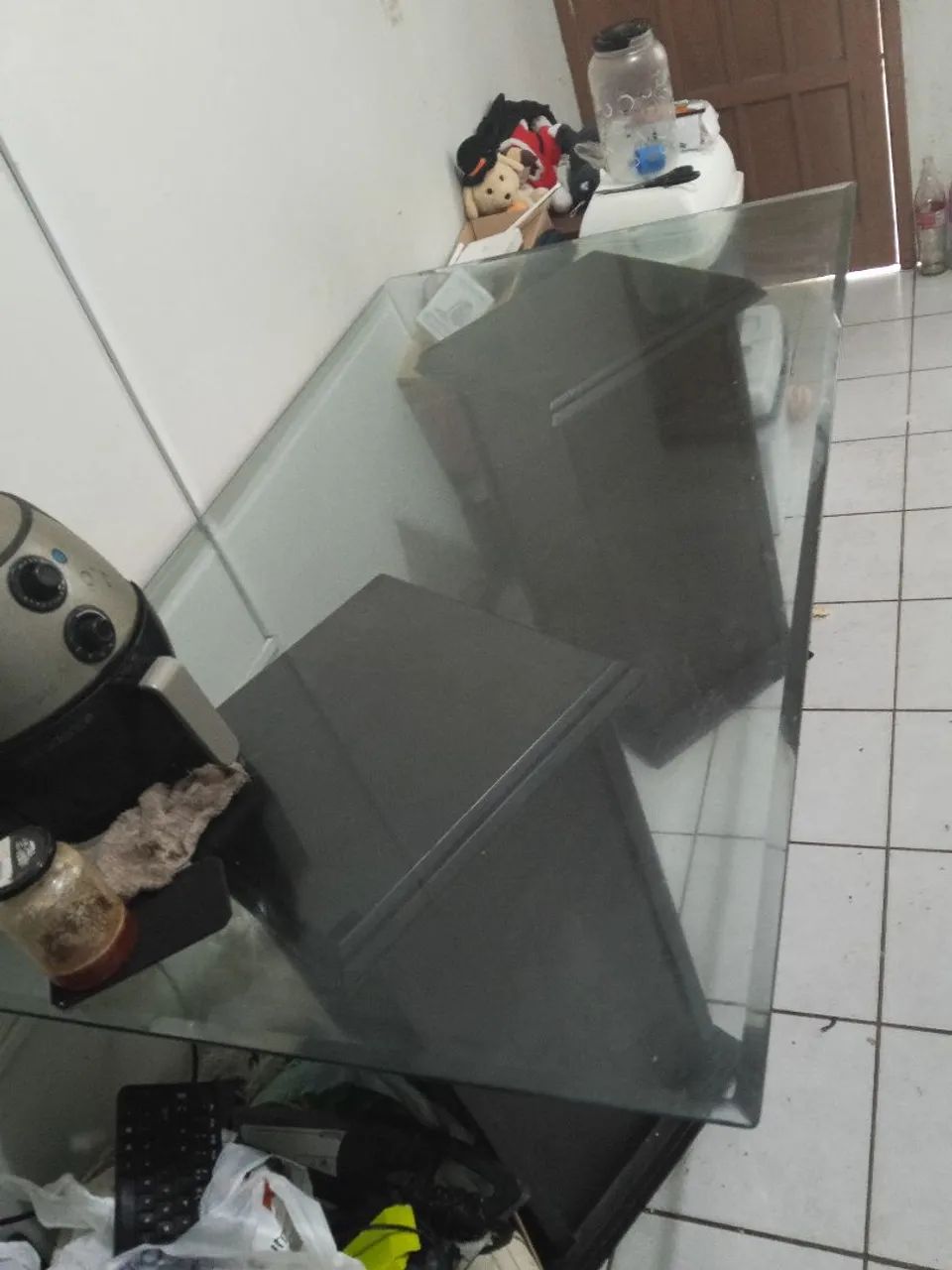 Vende-se mesa de vidro 90x1,60  - Foto 3