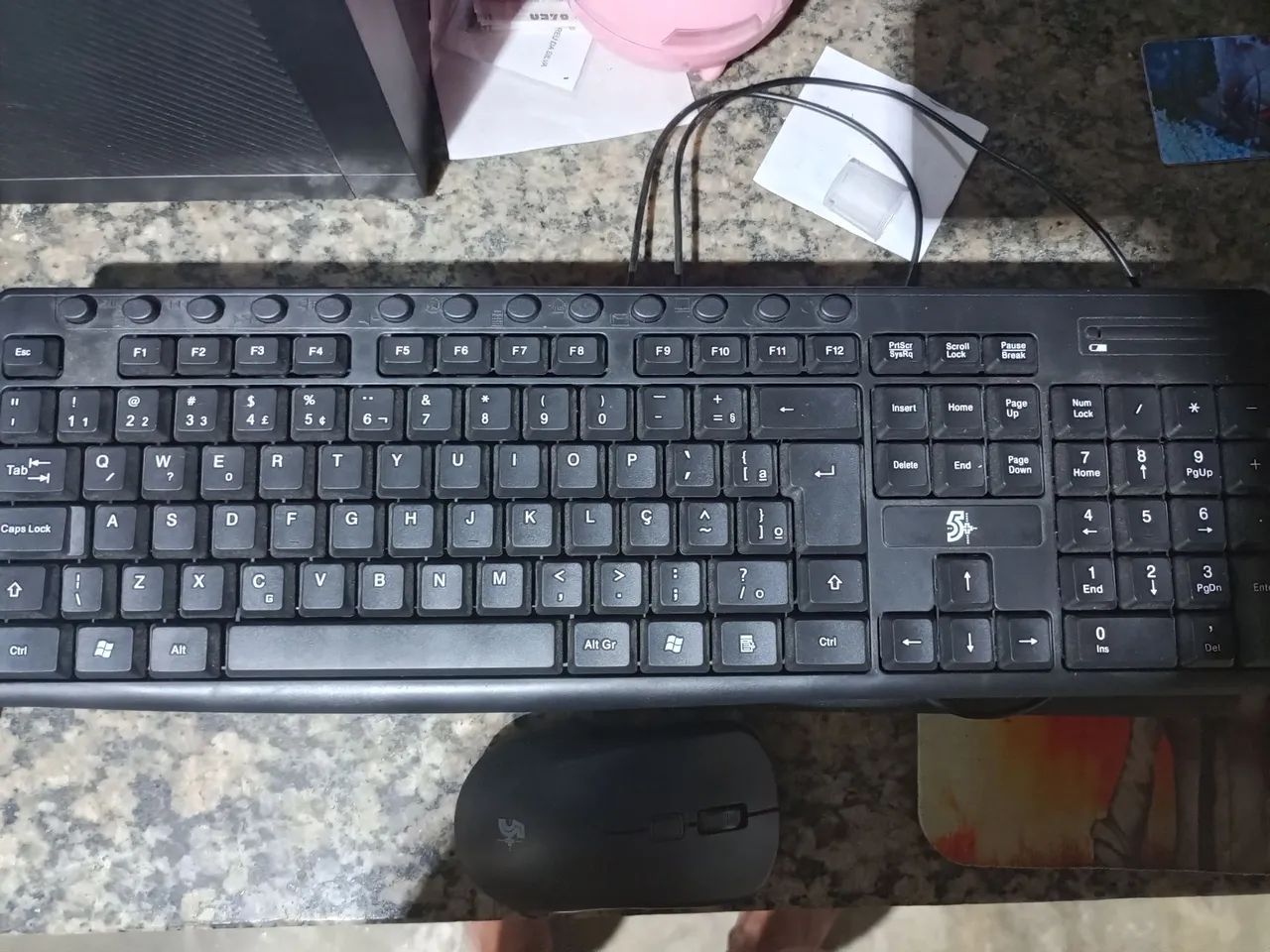 Teclado e mousse 