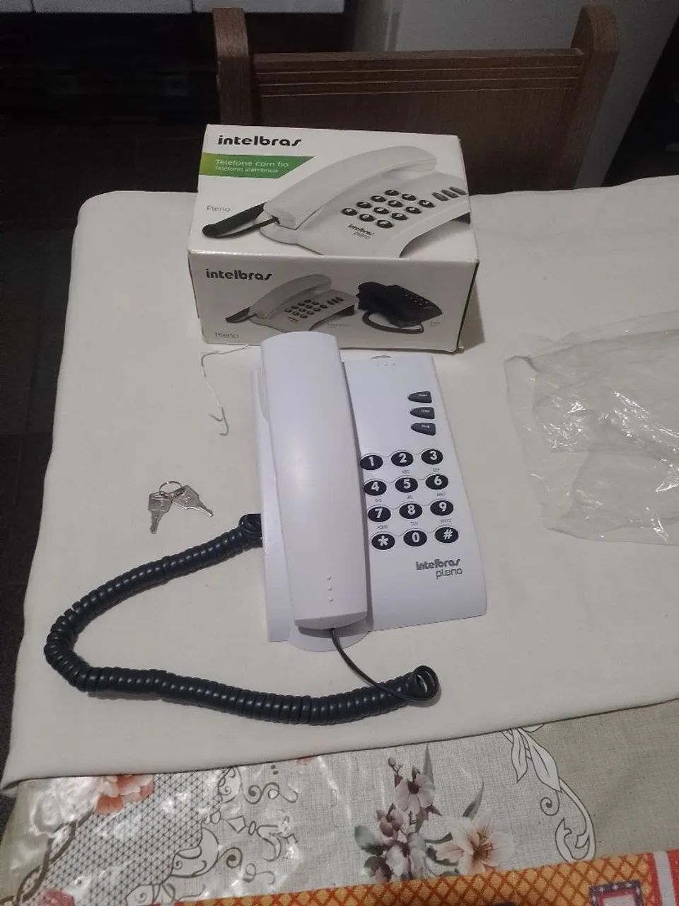 Telefone com fio Intelbras pleno com chave  - Foto 3