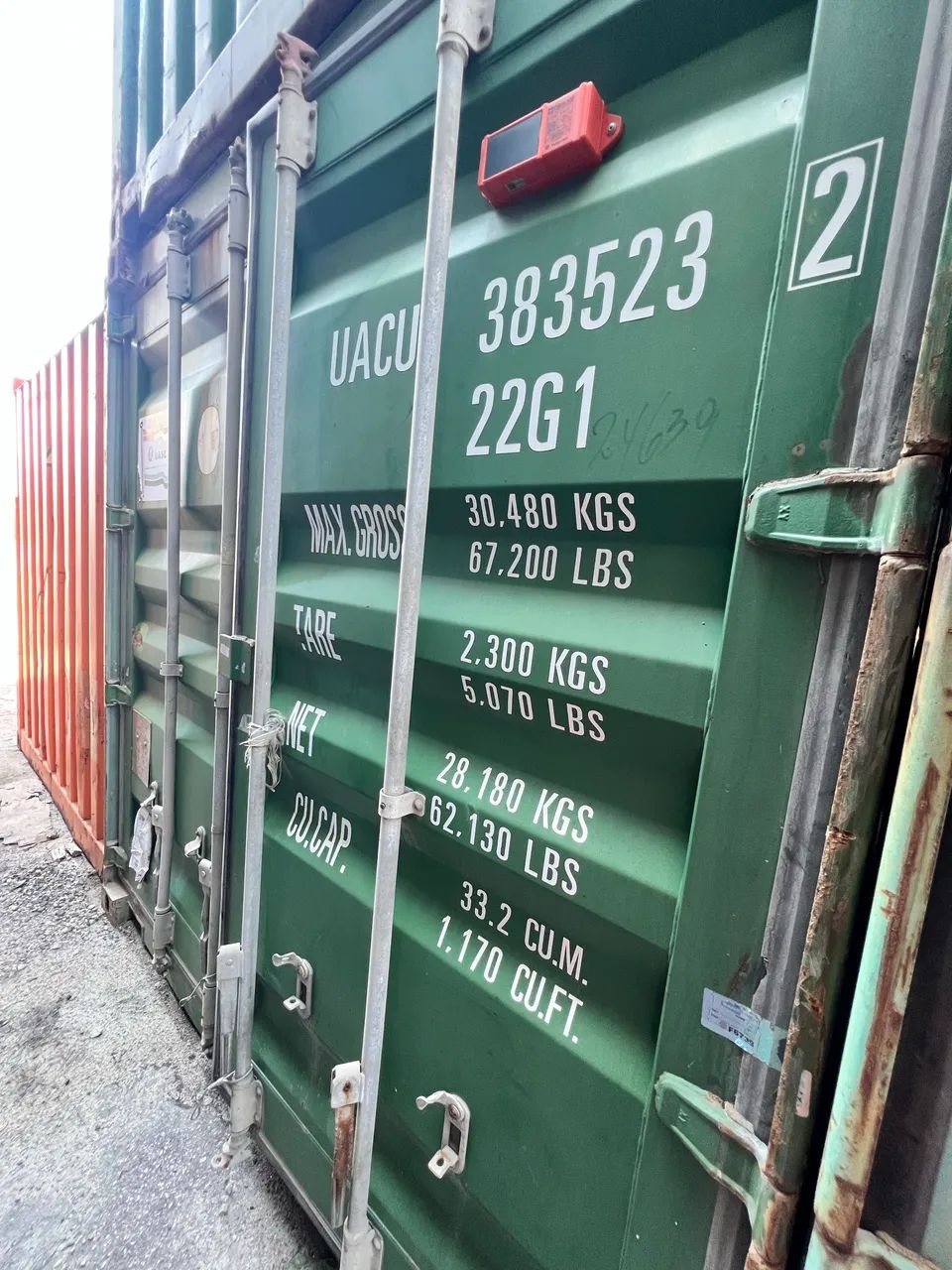 Container reforçado marítimo 