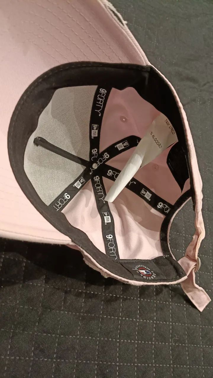Bone New Era Nyc 940 Destroyed Rosa Claro - Foto 4