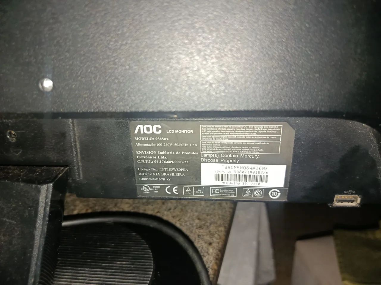 Monitor AOC 60Hz - Foto 3