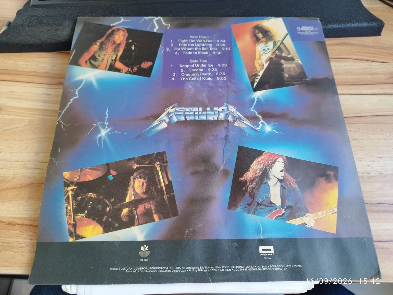 LP Metallica - Ride The Lightning  - Foto 2