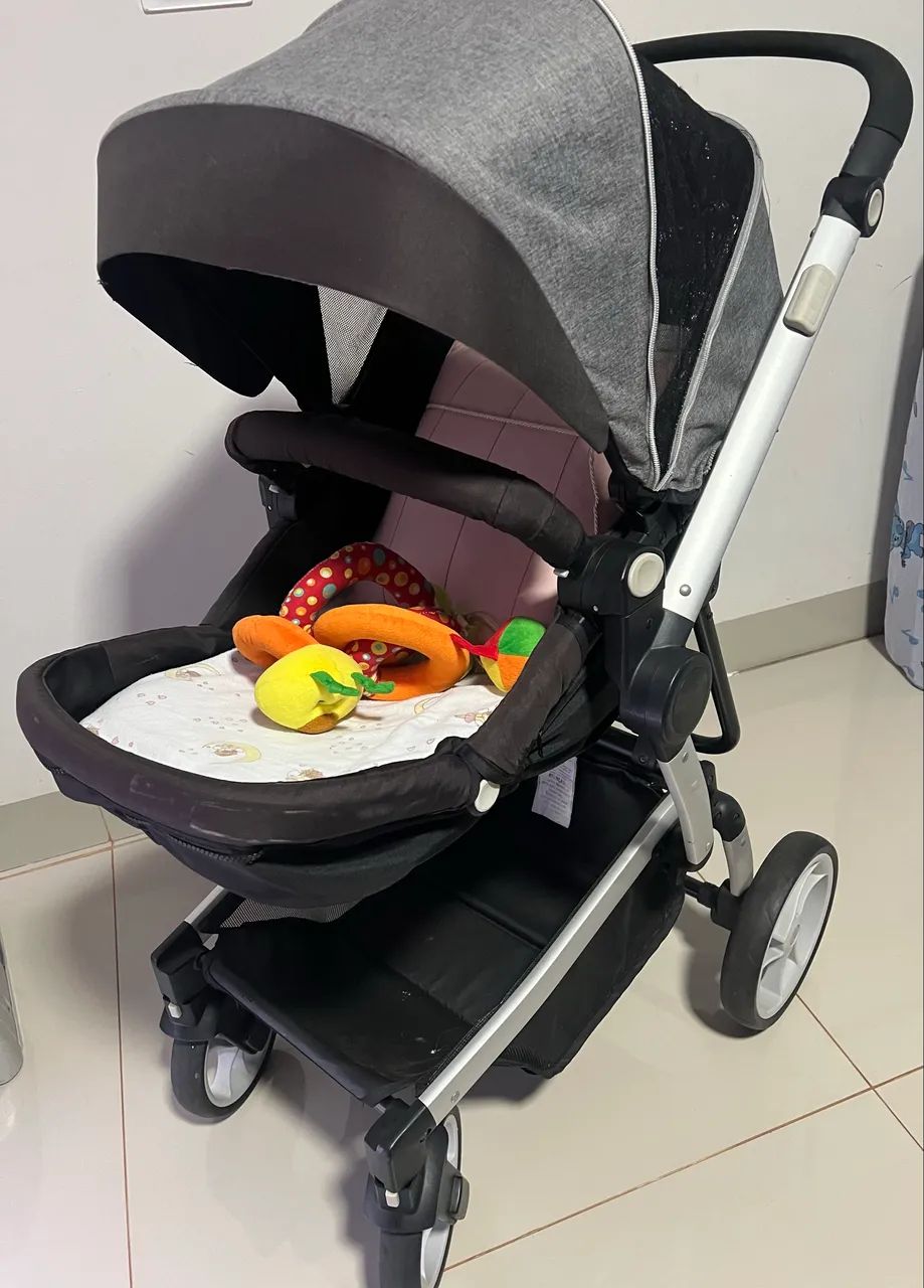 CARRINHO DZIECO -  Moisés e Bebê Conforto com Base. - Foto 5