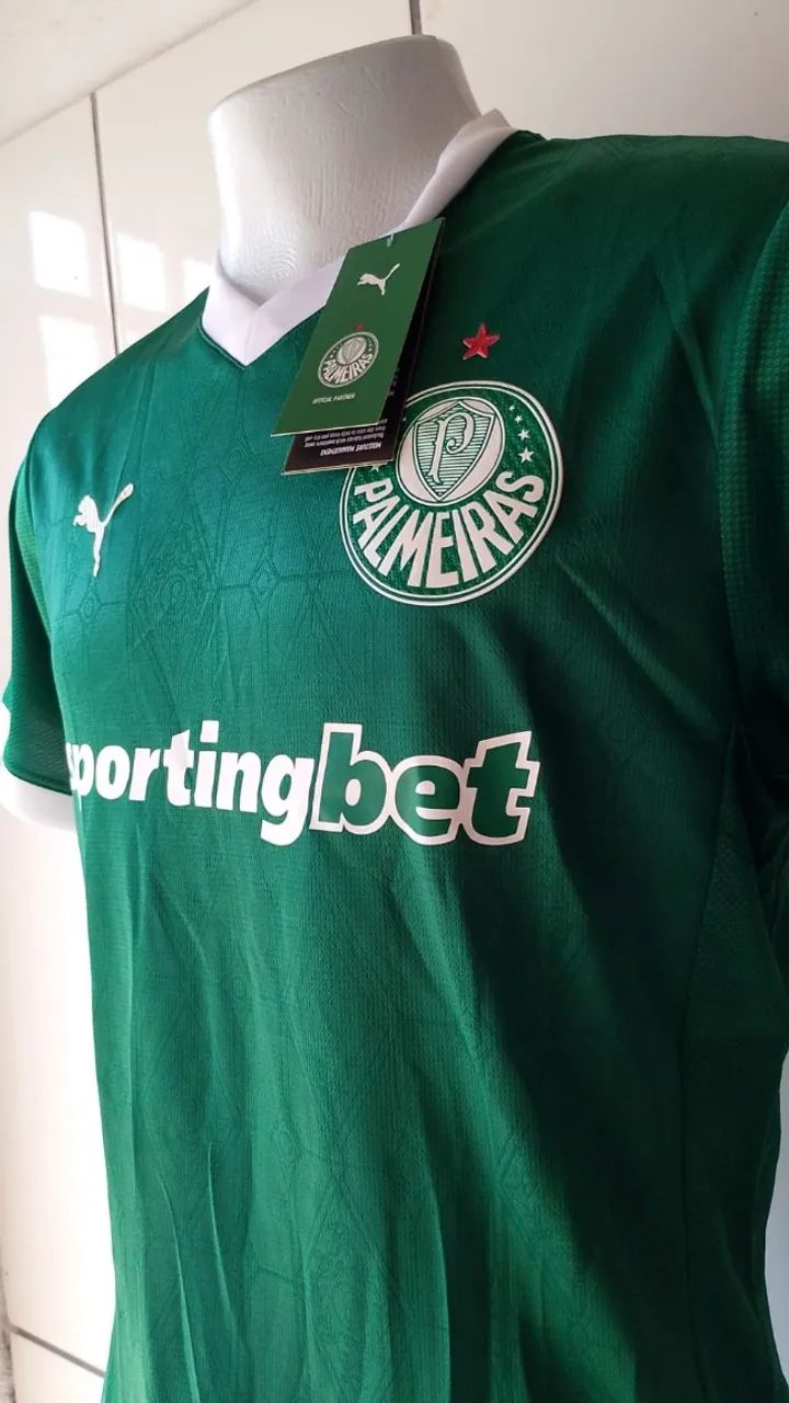 CAMISA DE FUTEBOl  MASCULINA PALMEIRAS, VERDE JOGADOR, UNIFORME PRINCIPAL 25/26 TAM G - Foto 2