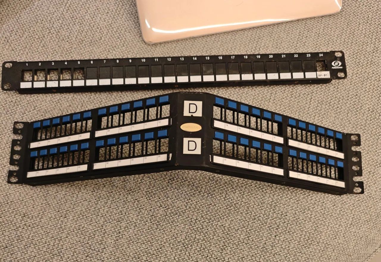 Patchpanel P/ Rack Descarregado Furukawa 24 e 48 Portas