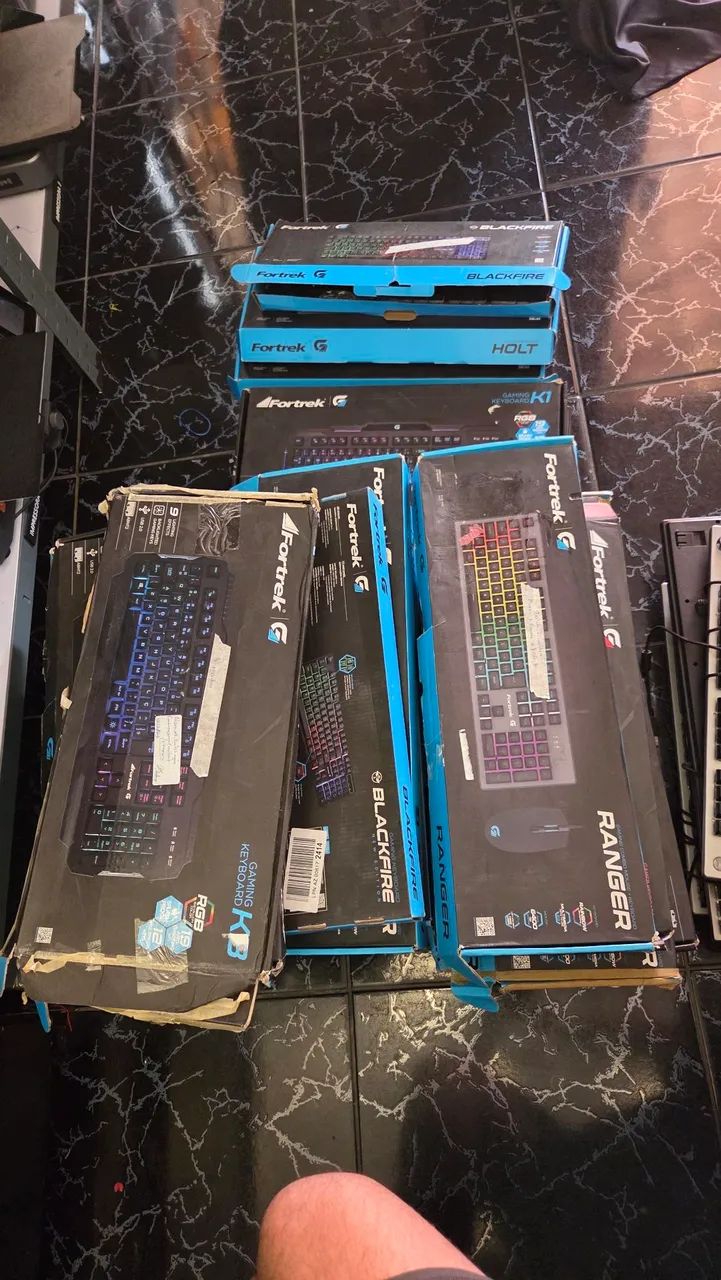 Lote Teclado e mouse fortrek +25 unidades (COM DEFEITO)  - Foto 2