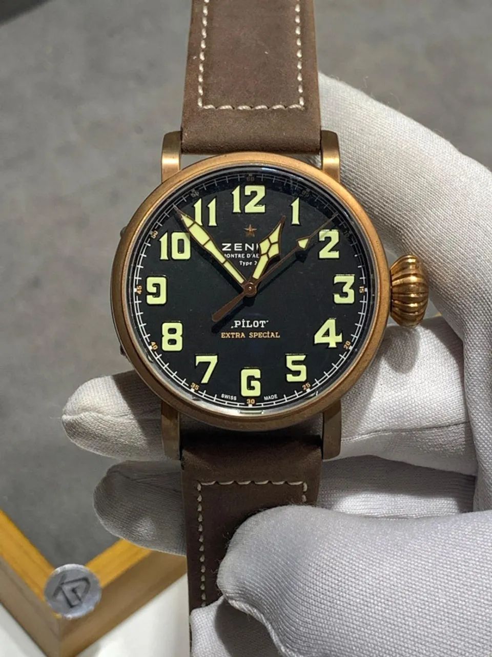 Relogio Zenith Pilot Type 20 de Bronze - ETA S/c