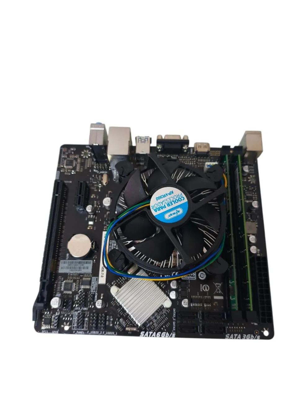 4 kit novo placa h81+ processadores i5+2x4gb ram+ espelhos - Foto 4