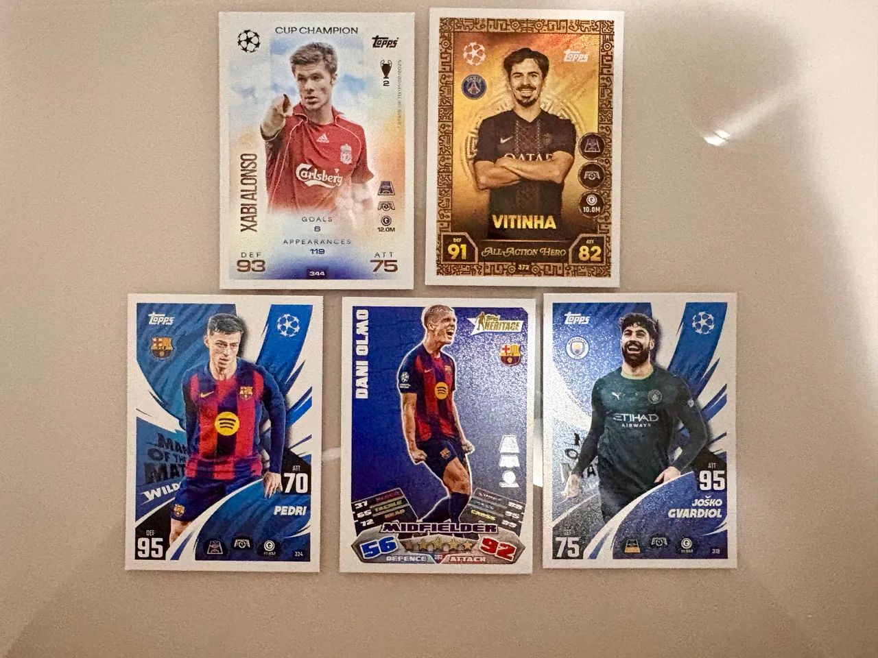 Card Topps - 5 cards + 5 de brinde 