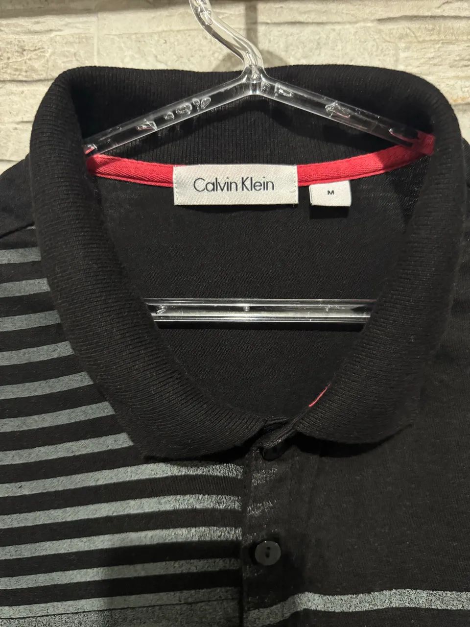 Camisa Polo Calvin Klein preta - Foto 3