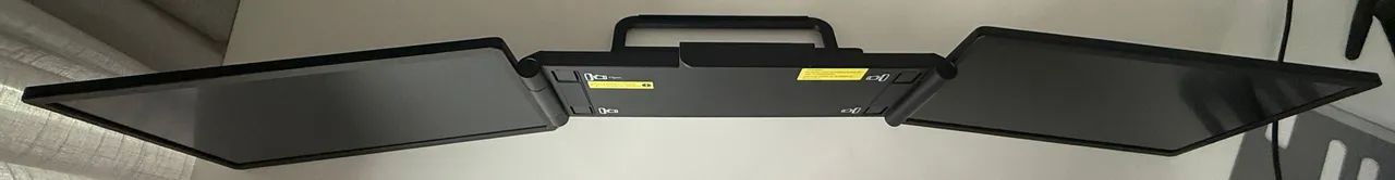 Monitor Portátil Duplo BAK 14 Polegadas Full HD IPS USB/USB-C/HDMI - 2 Telas - Foto 2