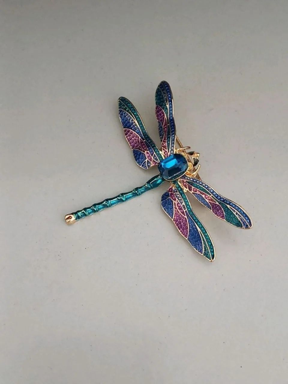 Broche de Libélula Azul Elegante (novo) - Foto 5