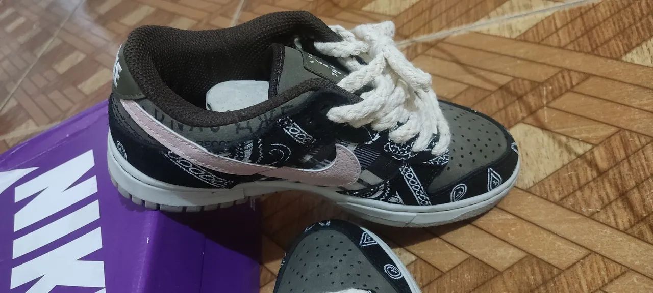 TÊNIS NIKE DUNK LOW X TRAVIS SCOTT CACTUS PREMIUM - Foto 4