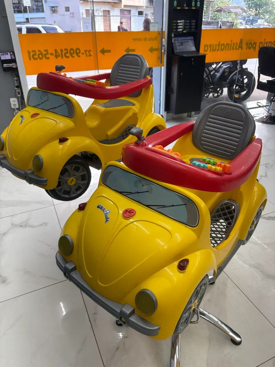 Cadeira carrinho barbearia  - Foto 2