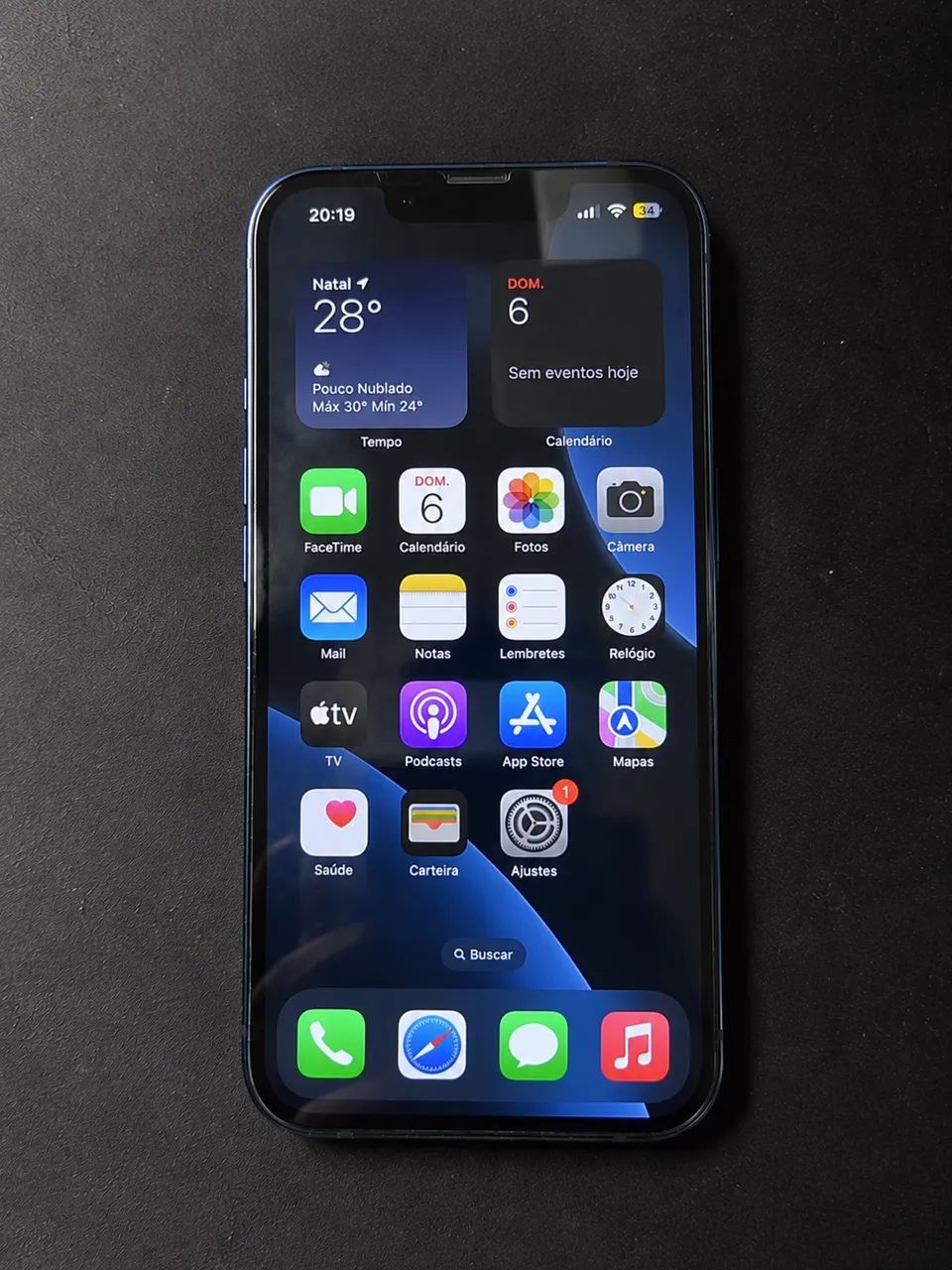 iPhone 13 128GB Azul - Face ID - Funcionando Perfeitamente - Foto 3