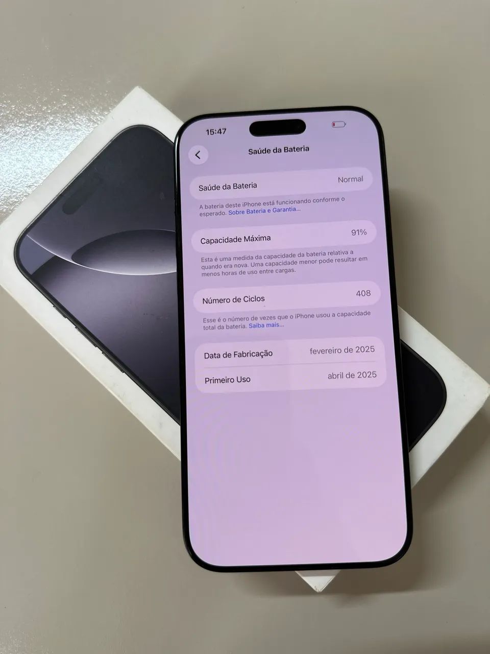 iphone 16 pro max 256gb - 91%  - Foto 5