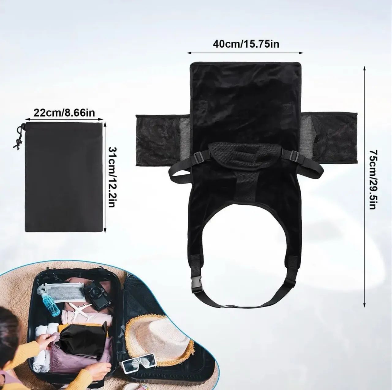 Extensor Infantil Portátil de Assento para Viagem de Avião - Foto 4