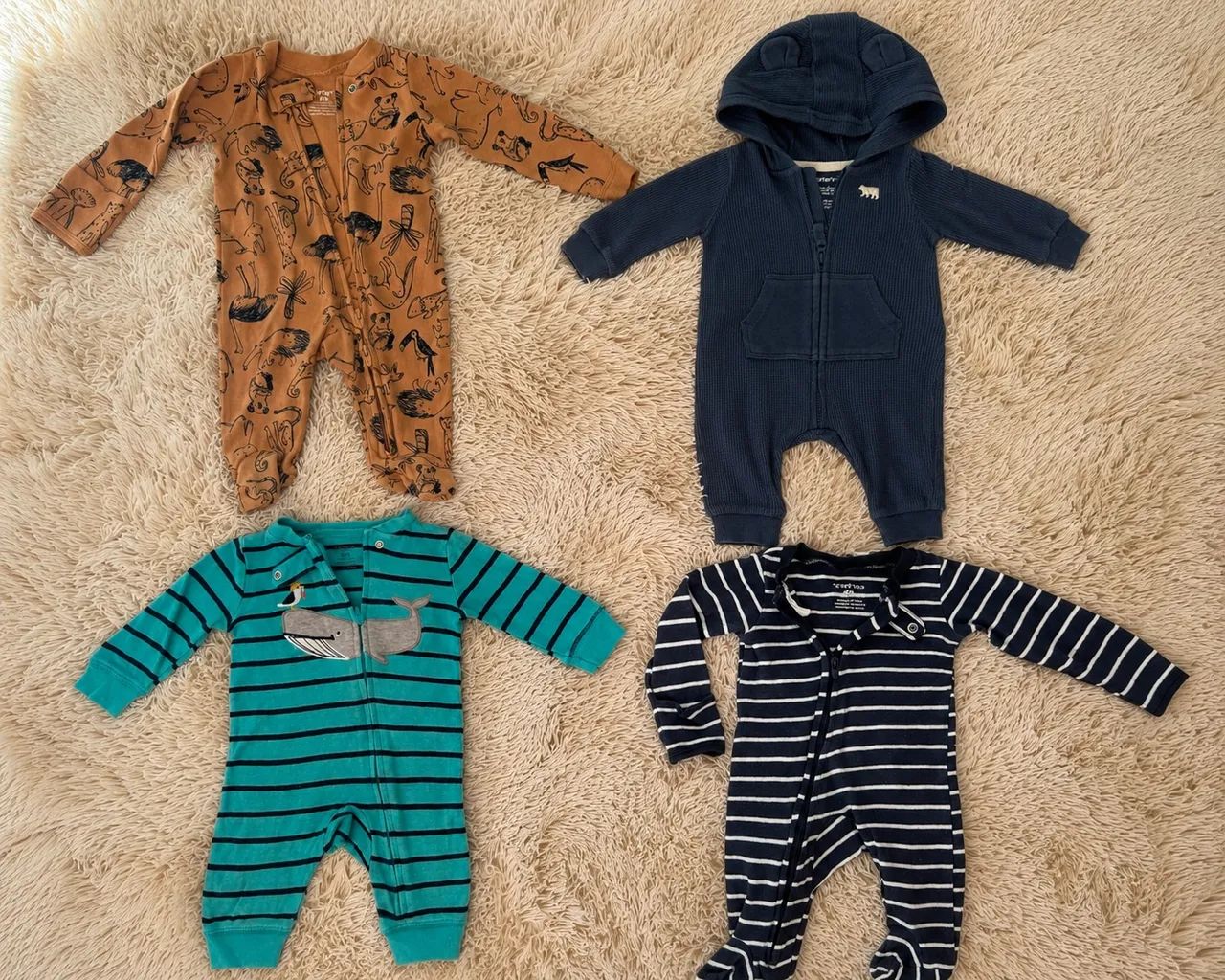 Macacão Carters kit 4 peças 