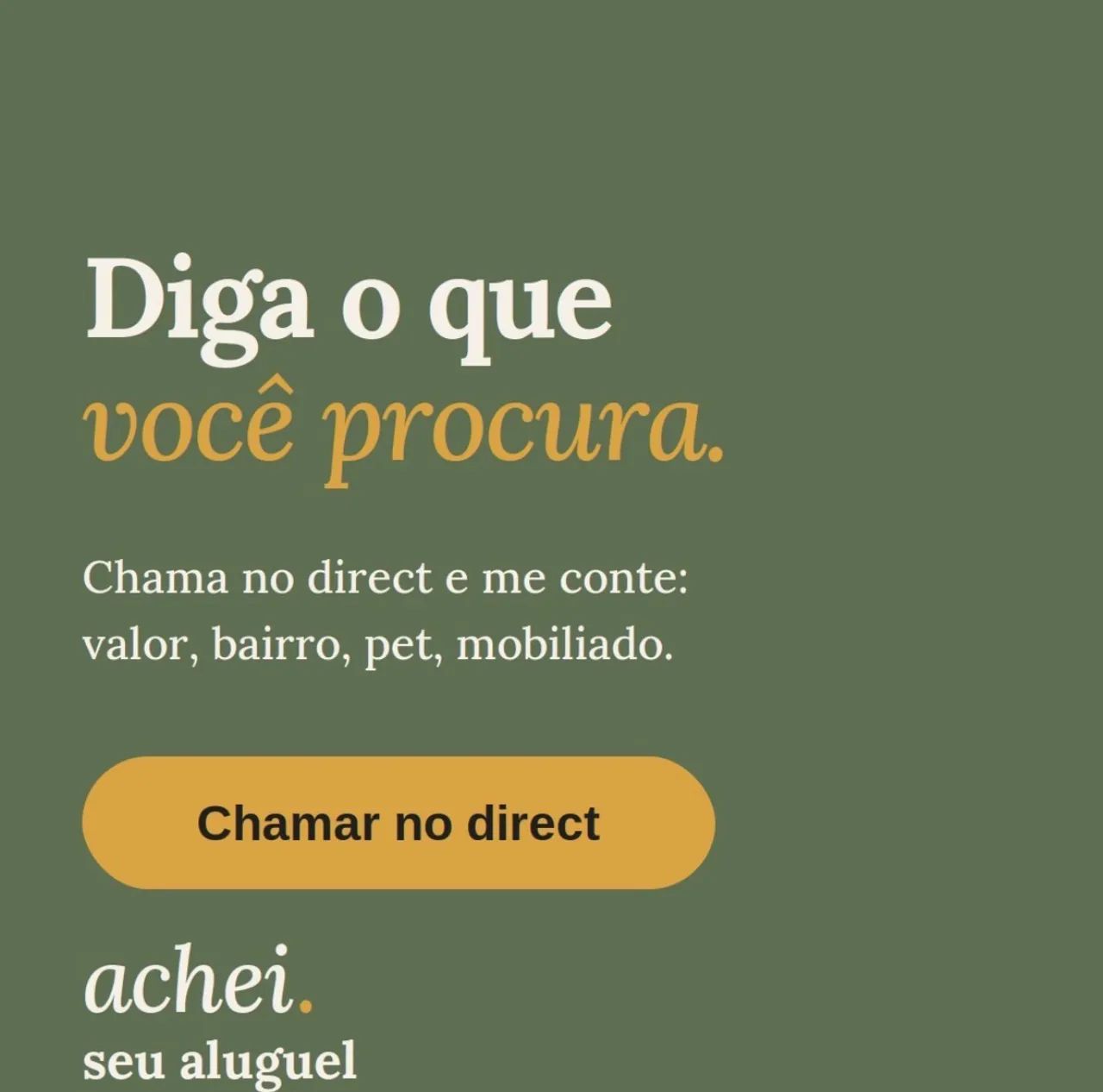 ? Aluguel em Floripa? Eu garimpo pra você!