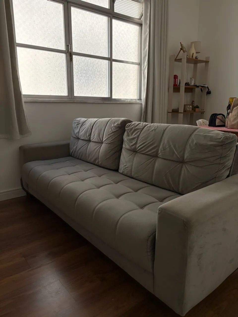 VENDO SOFÁ CINZA CONSERVADO!! - Foto 5