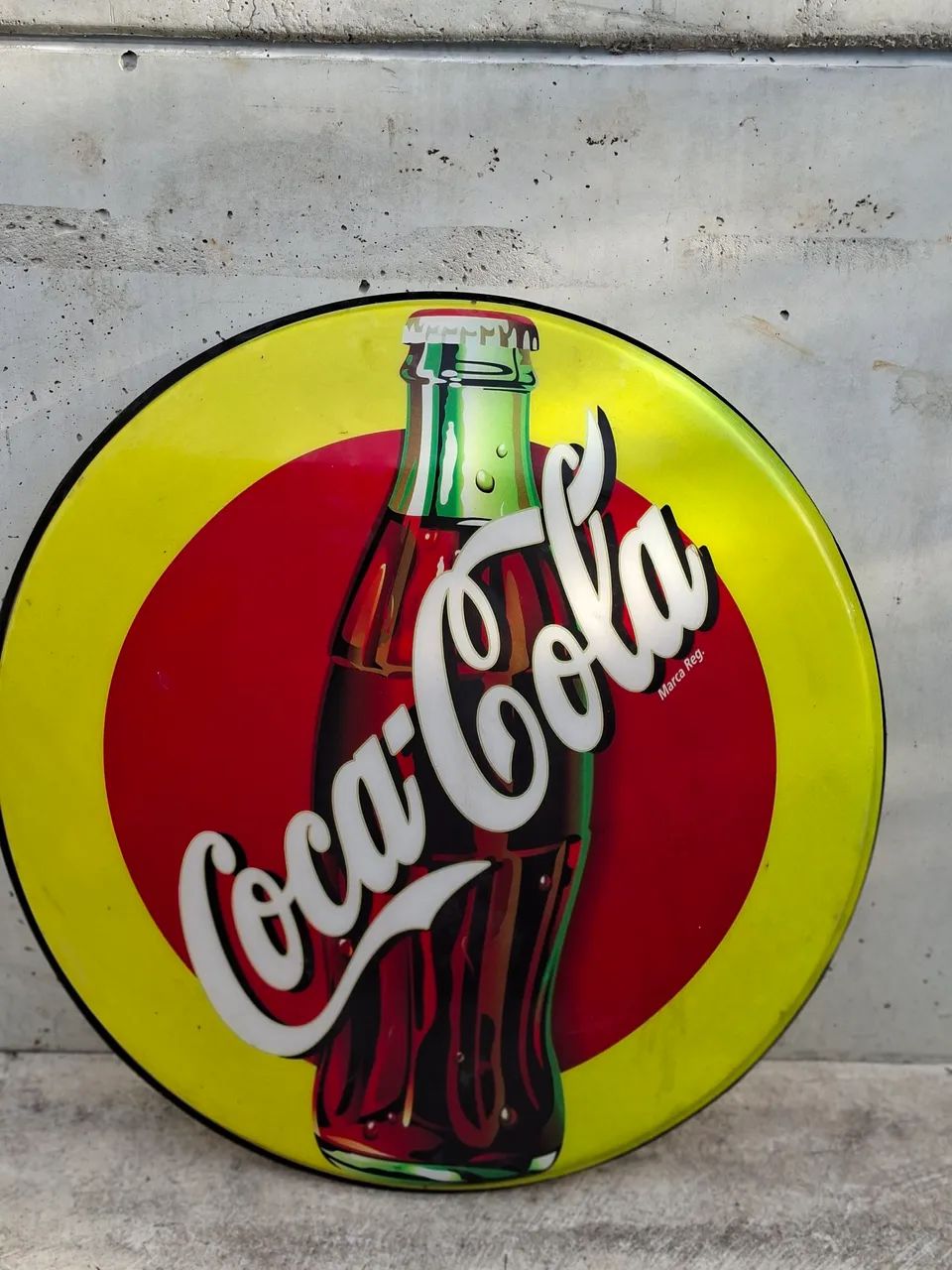 Vintage-Style Acrylic Coca-Cola Sign from the 1970s/1980s