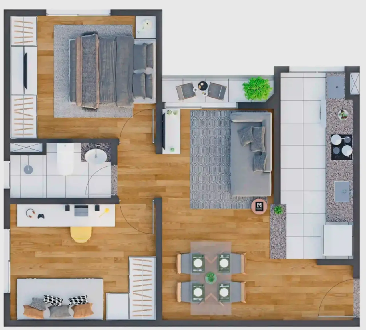 PLANTA 47m²