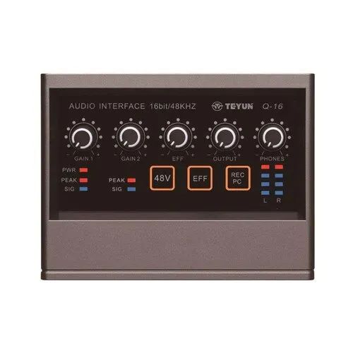Interface De Audio Teyun Q-16 Usb Som Gravação Profissional