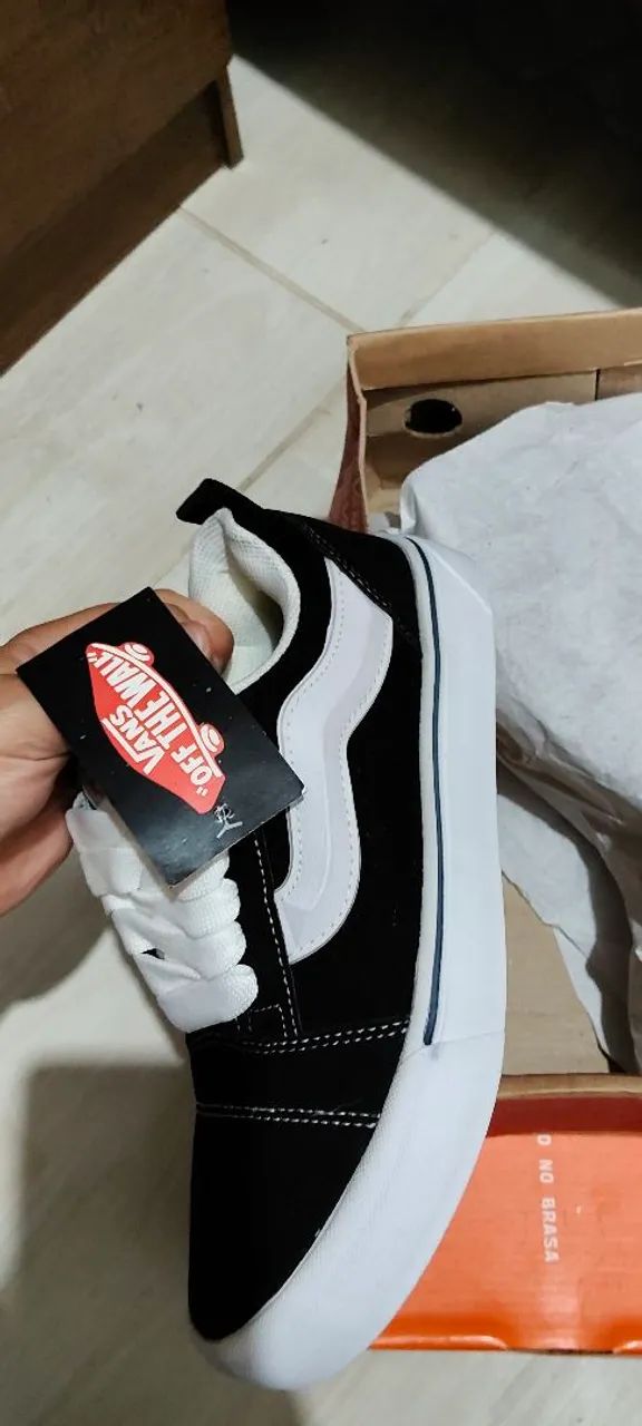 TÊNIS PRETO E BRANCO ESTILO VANS  - Foto 5
