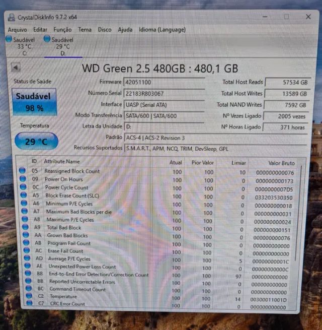SSD 480gb WD GREEN - Foto 2