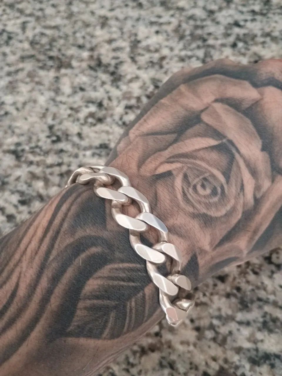 Pulseira de prata italiana 925 modelo Grumet - Foto 4