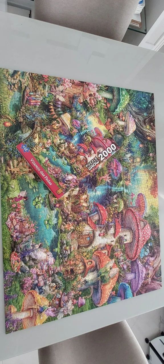 Quebra- Cabeça Vilarejo das Fadas Grow, 2000 peças. - Foto 5