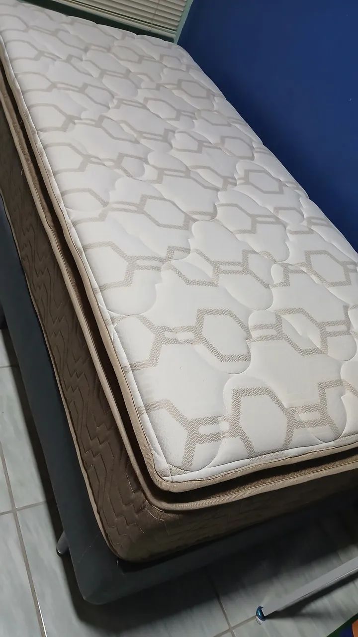 Cama solteiro - Colchão Ortoplus Pelmex - Foto 2