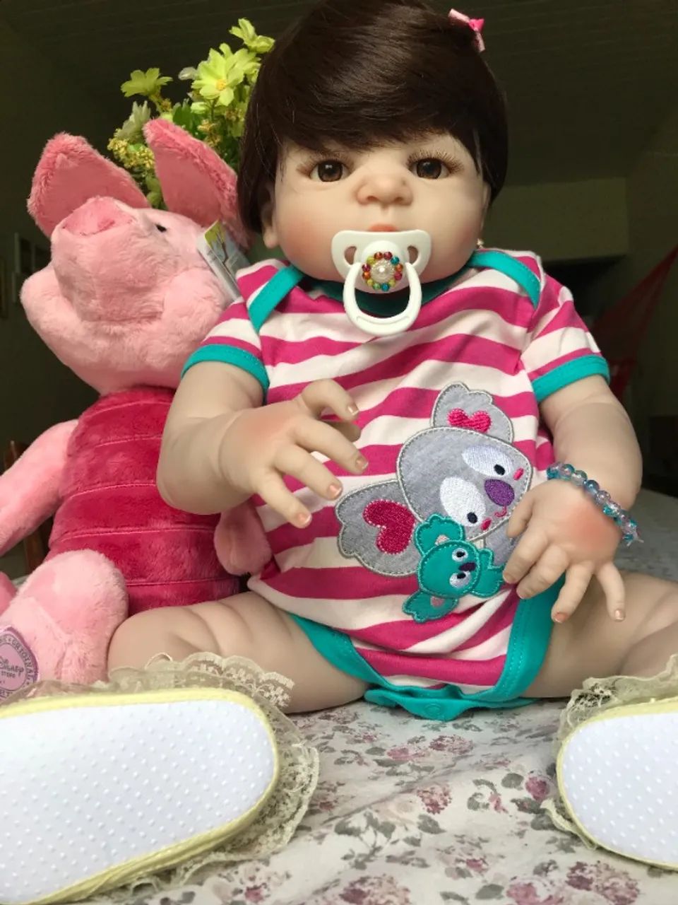 Boneca Realista Reborn Silicone Cecilia - Foto 2