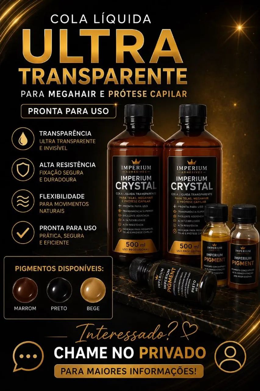Cola transparente para megahair e prótese capilar  - Foto 2